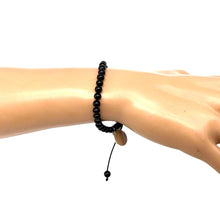 Load image into Gallery viewer, Black Tourmaline Tasbih Bracelet - One Size