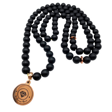 Load image into Gallery viewer, Matte Black Onyx ٩٩ Tasbih (6mm)