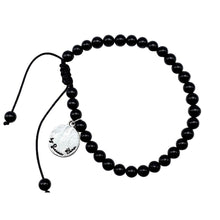 Load image into Gallery viewer, Black Tourmaline Tasbih Bracelet - One Size