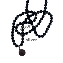 Load image into Gallery viewer, Matte Black Onyx ٩٩ Tasbih (6mm)
