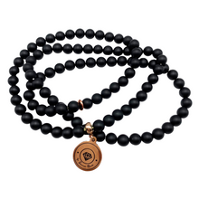 Load image into Gallery viewer, Matte Black Onyx ٩٩ Tasbih (6mm)
