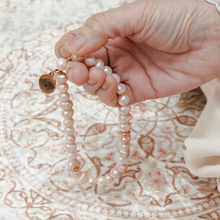 Load image into Gallery viewer, Pink Freshwater Pearl ٣٣ Tasbih (8mm)