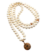 Load image into Gallery viewer, White Freshwater Pearl ٩٩ Tasbih (6mm)