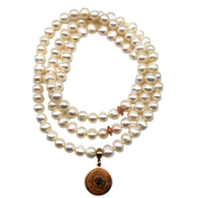Load image into Gallery viewer, White Freshwater Pearl ٩٩ Tasbih (6mm)
