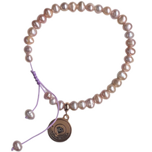 Load image into Gallery viewer, Purple Freshwater Pearl Tasbih Bracelet - One Size