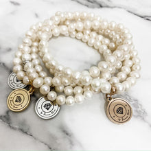 Load image into Gallery viewer, White Freshwater Pearl Tasbih Bracelet - Medium