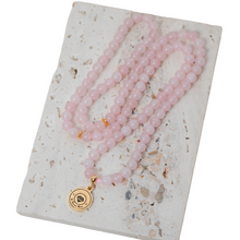 Load image into Gallery viewer, Rose quartz ٩٩ Tasbih (6mm)
