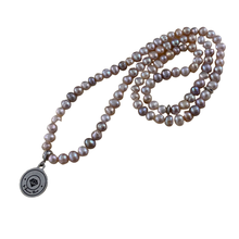 Load image into Gallery viewer, Purple Freshwater Pearl ٩٩ Tasbih (5mm)
