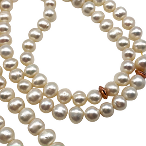 White Freshwater Pearl ٩٩ Tasbih (6mm)