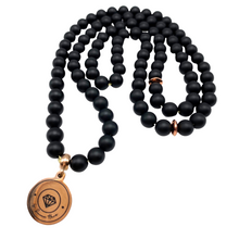 Load image into Gallery viewer, Matte Black Onyx ٩٩ Tasbih (6mm)
