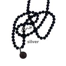 Load image into Gallery viewer, Matte Black Onyx ٩٩ Tasbih (6mm)
