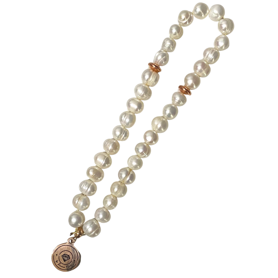 White Freshwater Pearl ٣٣ Tasbih (8mm)