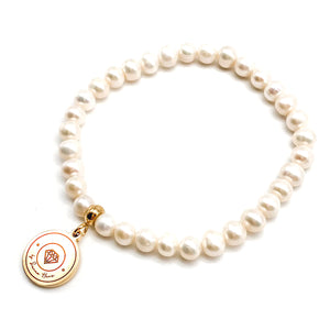 White Freshwater Pearl Tasbih Bracelet - Medium