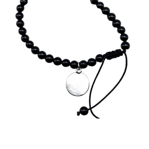 Black Tourmaline Tasbih Bracelet - One Size