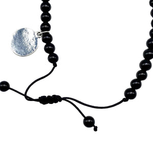 Black Tourmaline Tasbih Bracelet - One Size