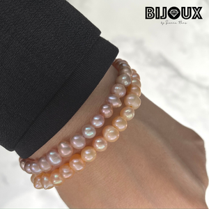 Purple Freshwater Pearl Tasbih Bracelet - One Size