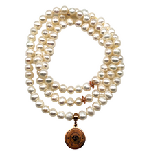 Load image into Gallery viewer, White Freshwater Pearl ٩٩ Tasbih (6mm)
